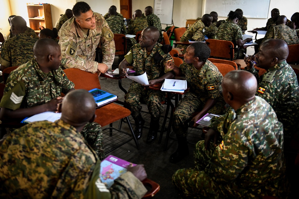 U.S. Soldiers teach UPDF Civil Affairs Course