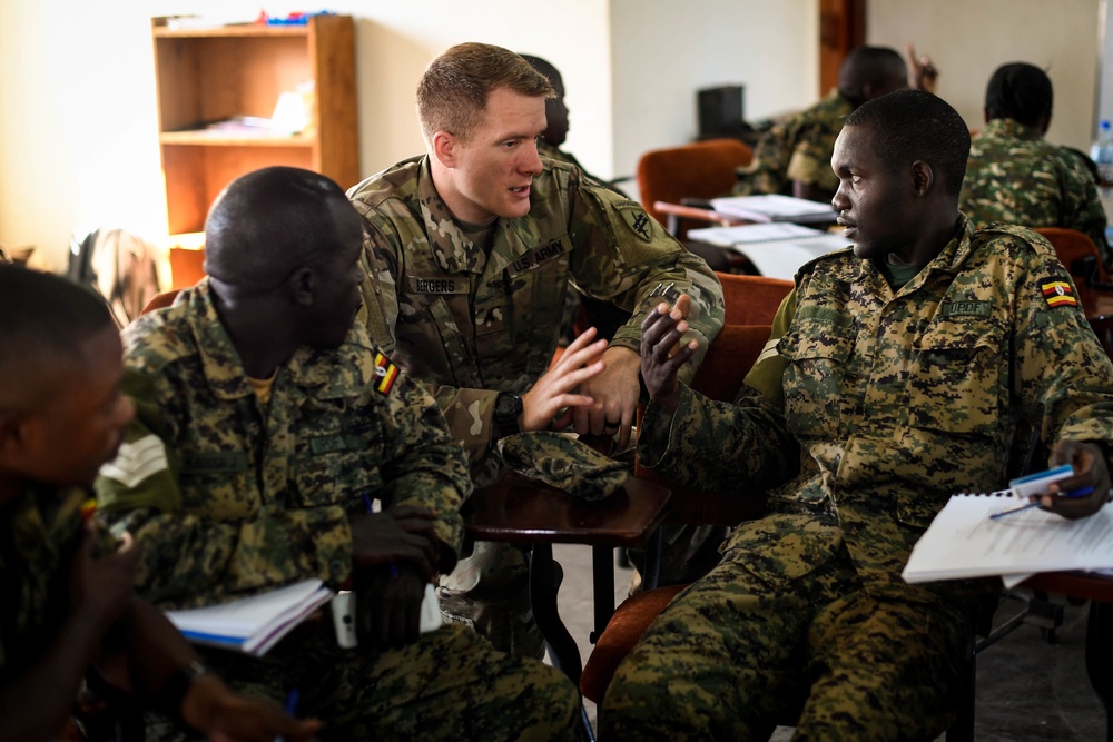 U.S. Soldiers teach UPDF Civil Affairs Course