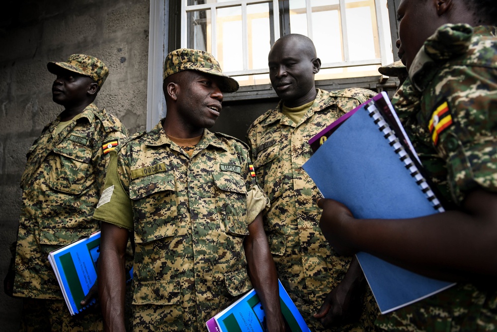 U.S. Soldiers teach UPDF Civil Affairs Course