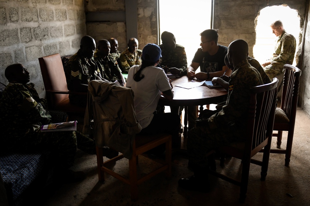 U.S. Soldiers teach UPDF Civil Affairs Course