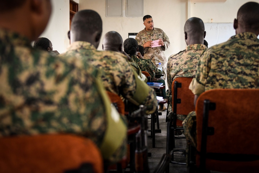 U.S. Soldiers teach UPDF Civil Affairs Course