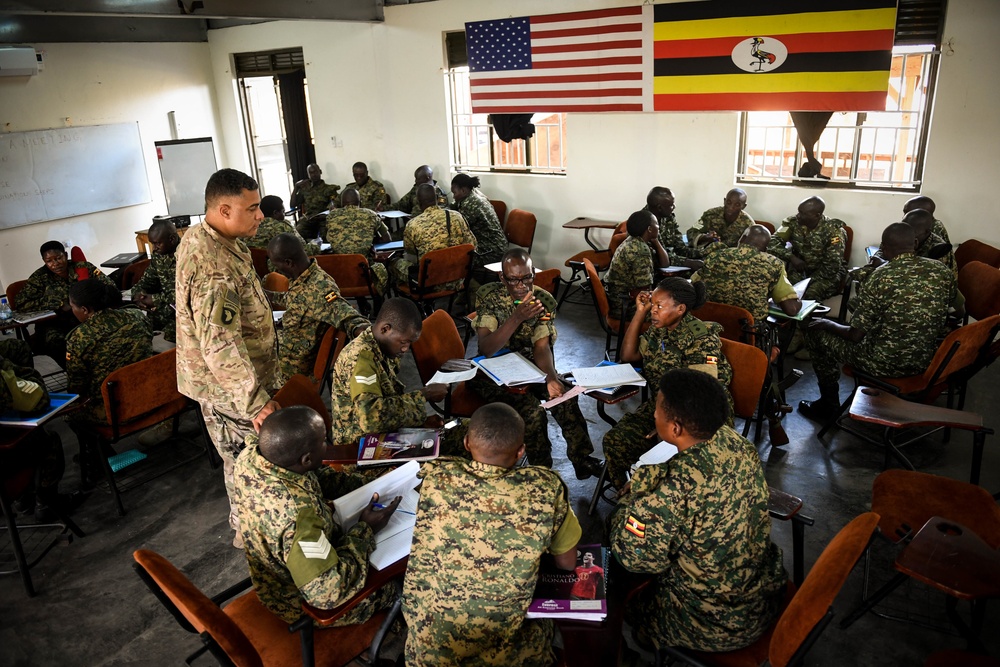 U.S. Soldiers teach UPDF Civil Affairs Course