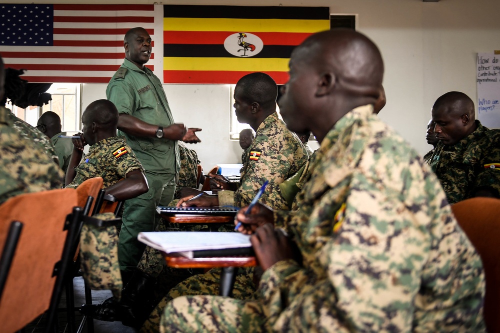 U.S. Soldiers teach UPDF Civil Affairs Course