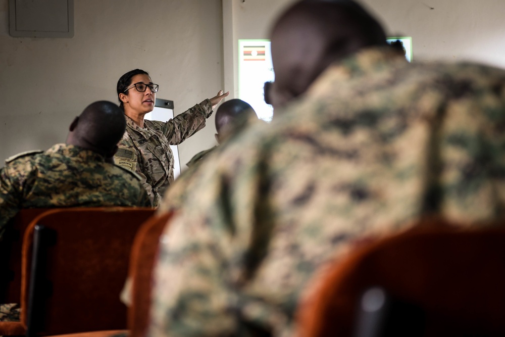 U.S. Soldiers teach UPDF Civil Affairs Course