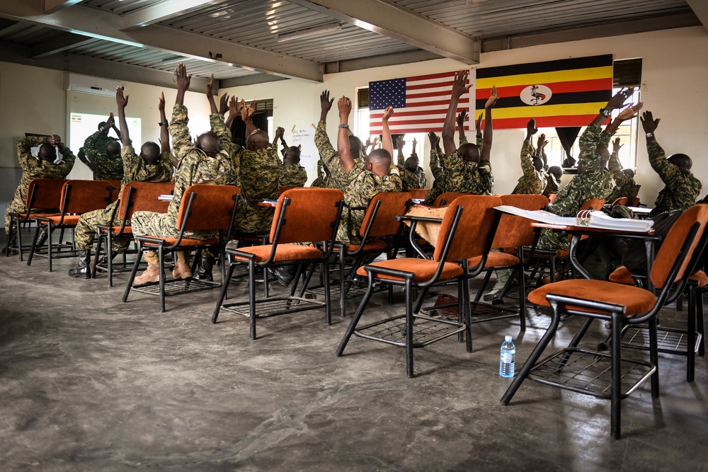 U.S. Soldiers teach UPDF Civil Affairs Course