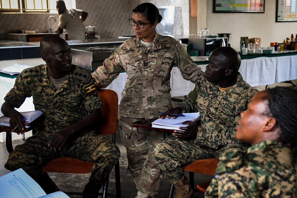 U.S. Soldiers teach UPDF Civil Affairs Course