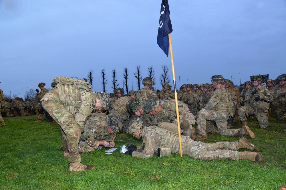 Battalion level PT of Caserma Del Din Vicenza April 4, 2018