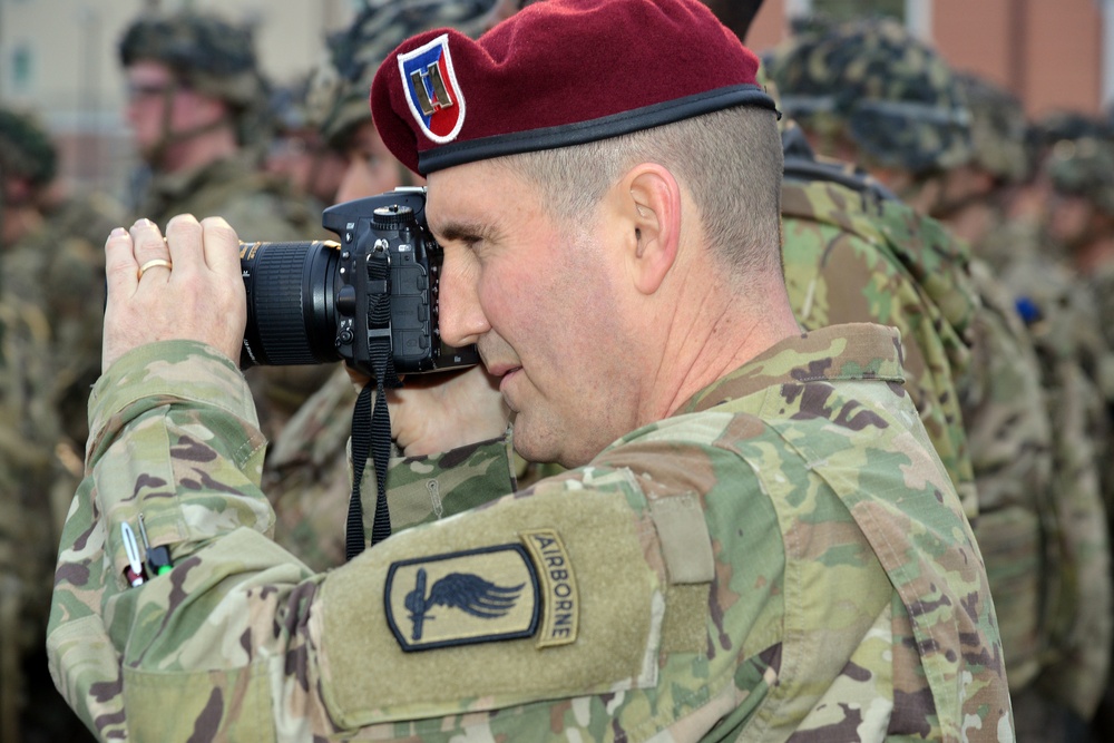 Battalion level PT of Caserma Del Din Vicenza April 4, 2018