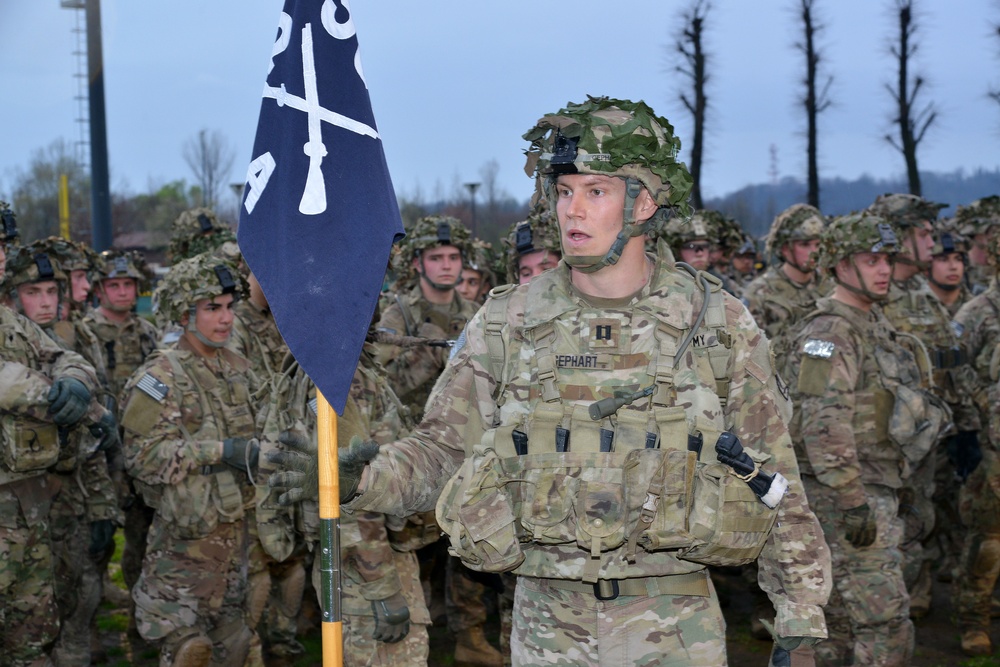 Battalion level PT of Caserma Del Din Vicenza April 4, 2018