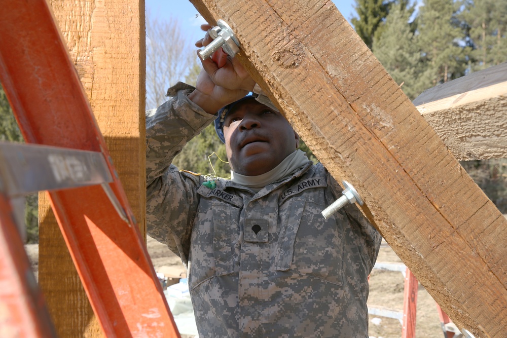 Army National Guard engineers give JMRC a facelift