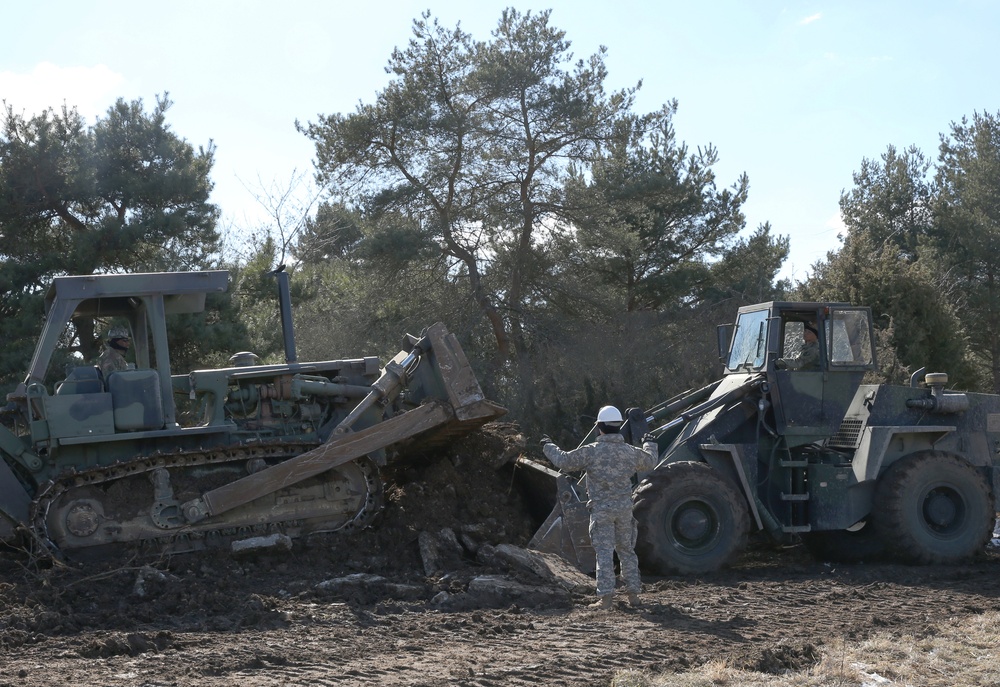 Army National Guard engineers give JMRC a facelift