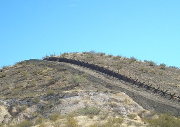 Existing barrier near Santa Teresa