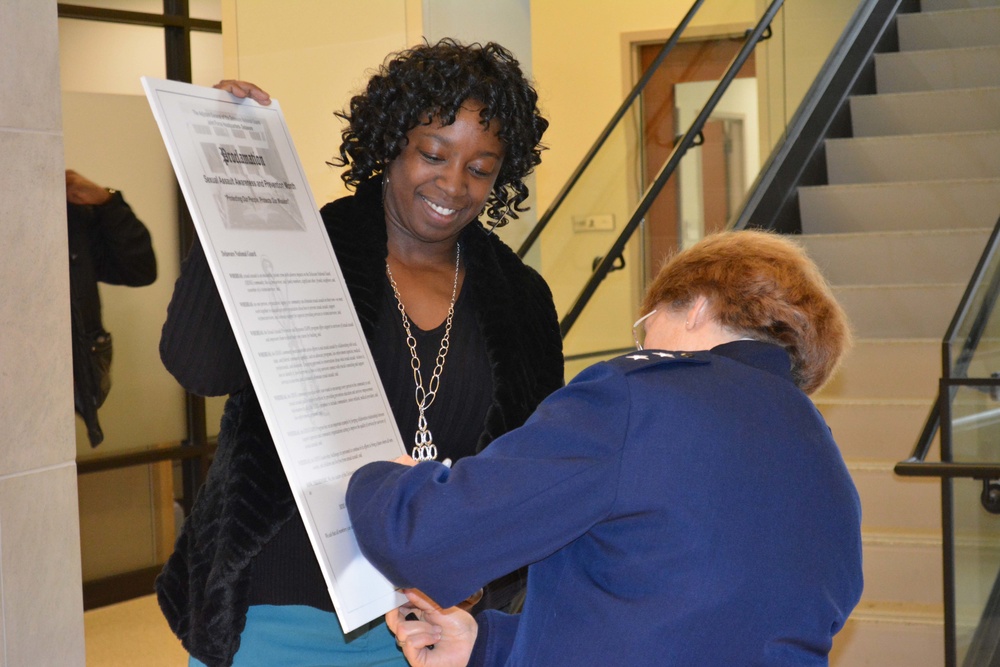 General Timmons signs proclamation in support of sexual assault prevention efforts