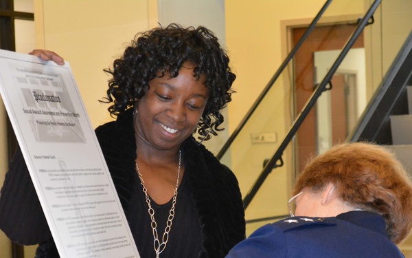 General Timmons signs proclamation in support of sexual assault prevention efforts
