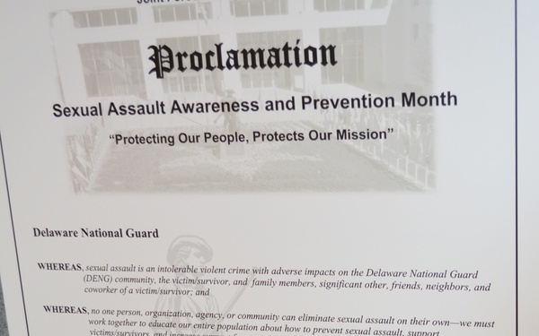 General Timmons signs proclamation in support of sexual assault prevention efforts