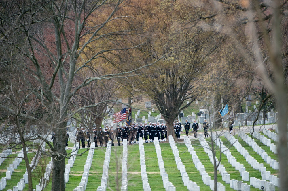 Full Honors Funeral for U.S. Navy Capt. Thomas Hudner in Section 54