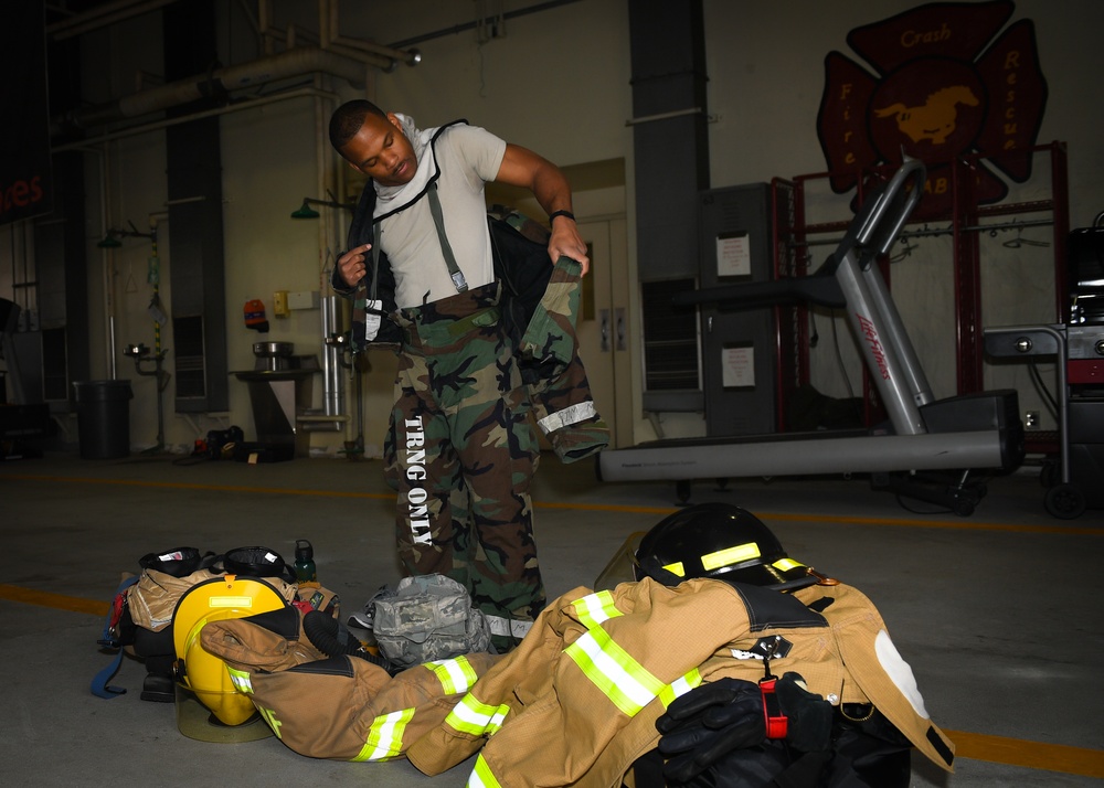 U.S., Korean firefighters conduct joint fire training