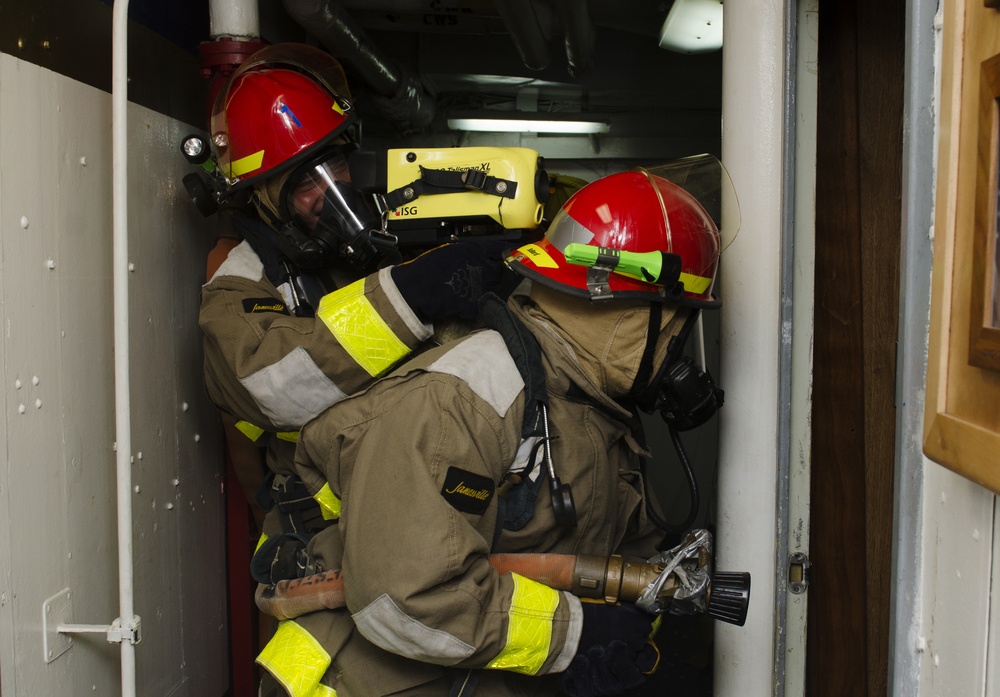 USS Frank Cable (AS 40) General Quarters Drill