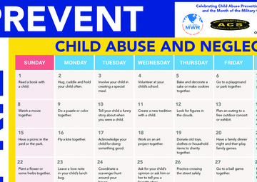 Focus on healthy activities during Child Abuse Prevention Month