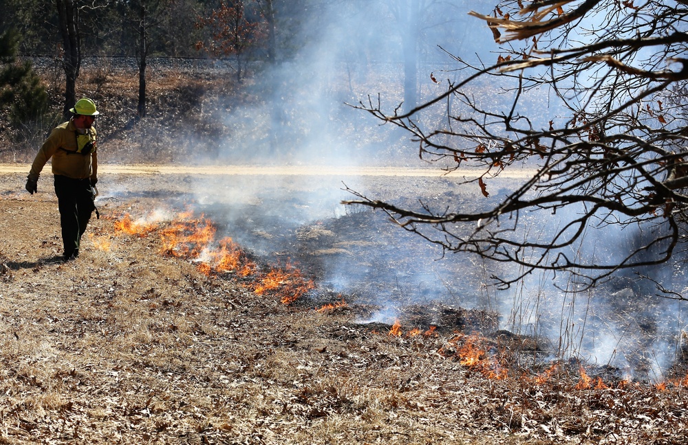 Prescribed burn season under way at Fort McCoy for 2018