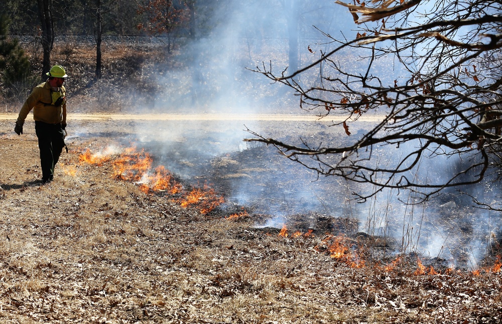 Prescribed burn season under way at Fort McCoy for 2018