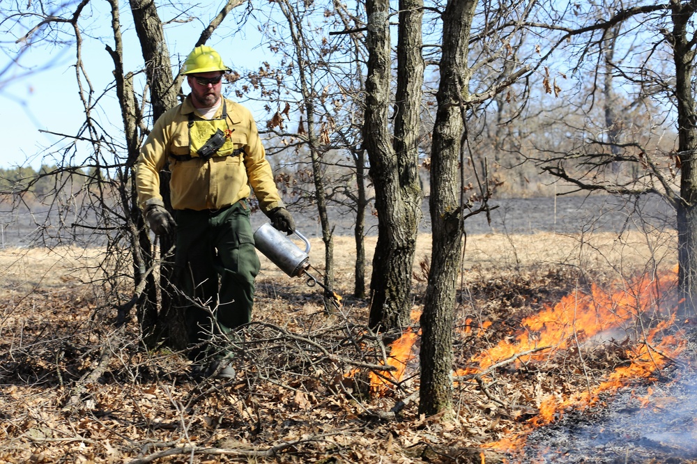 Prescribed burn season under way at Fort McCoy for 2018