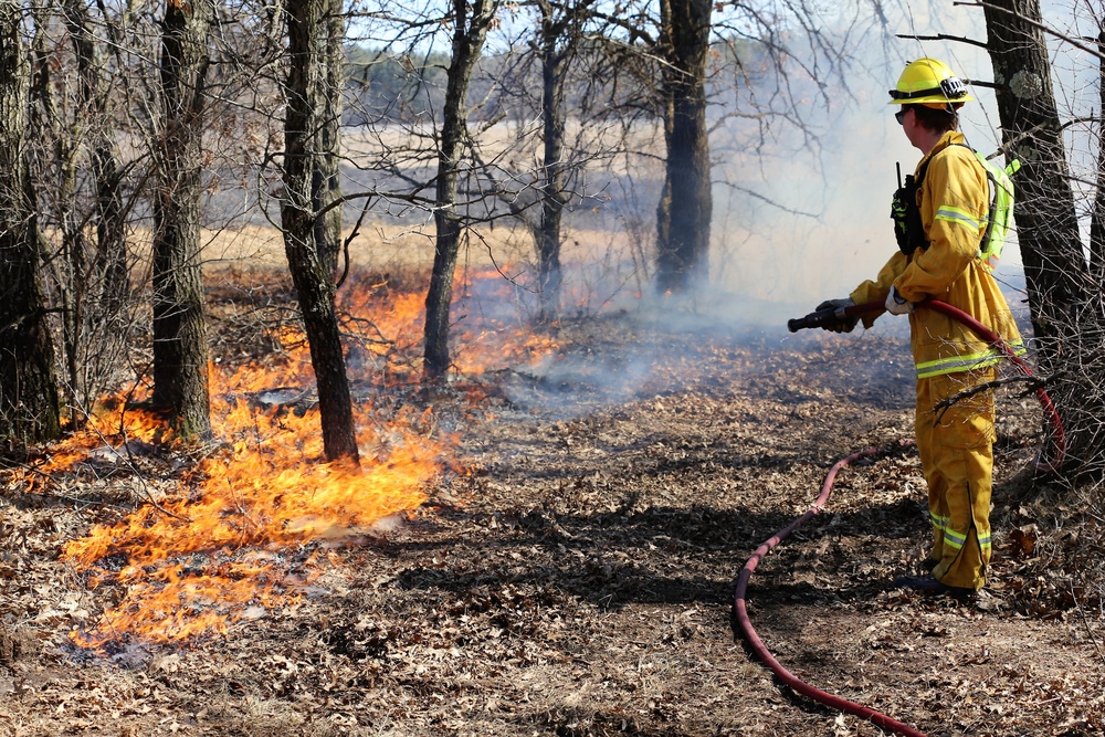 Prescribed burn season under way at Fort McCoy for 2018