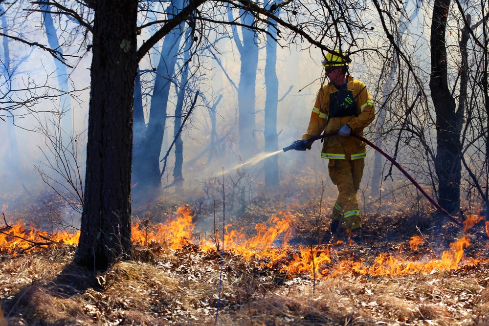 Prescribed burn season under way at Fort McCoy for 2018