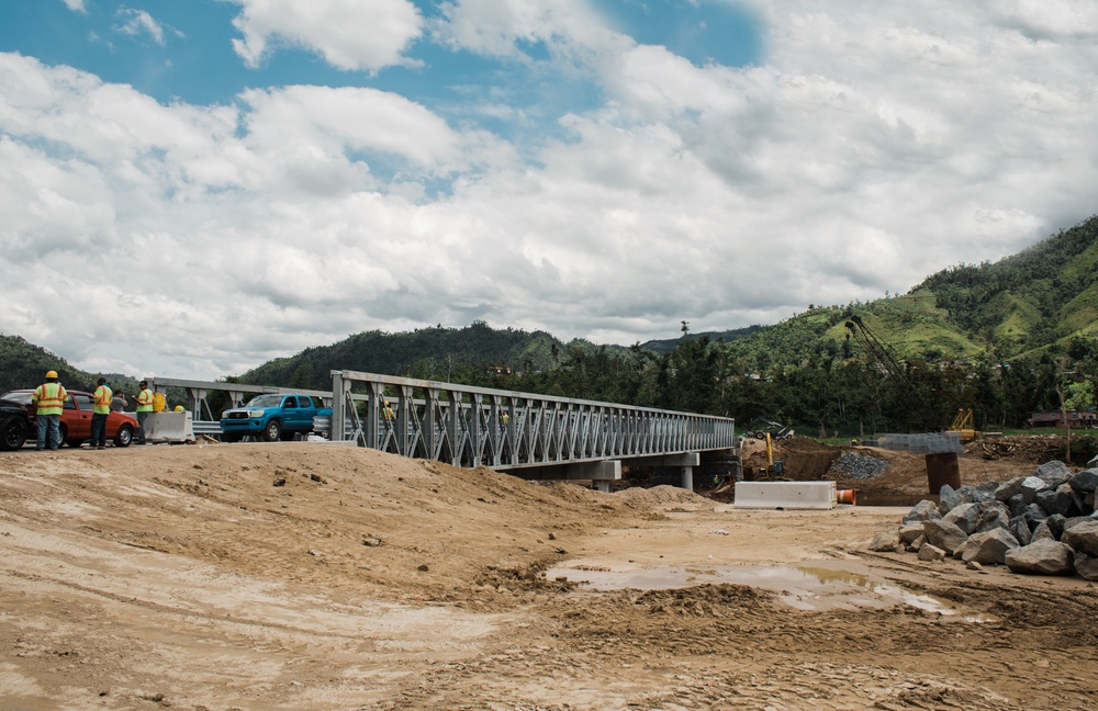 Last Phase Of Rebuilding Bridge in Morovis