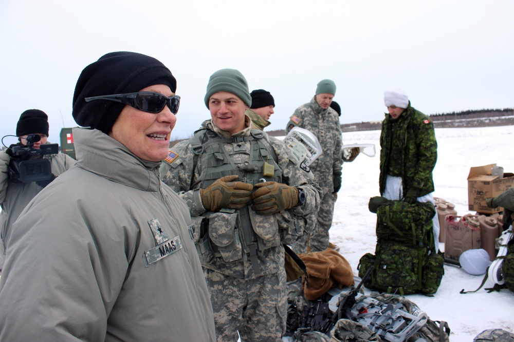General caps career with visit to Wyo troops in Alaska