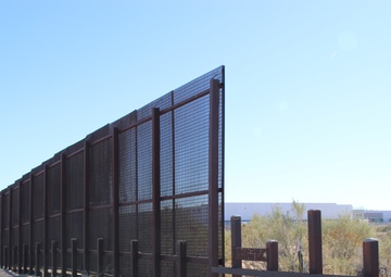 Existing barrier near Santa Teresa