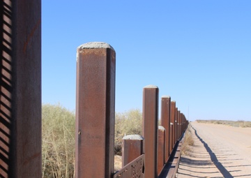 Existing barrier near Santa Teresa