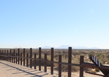 Existing barrier near Santa Teresa