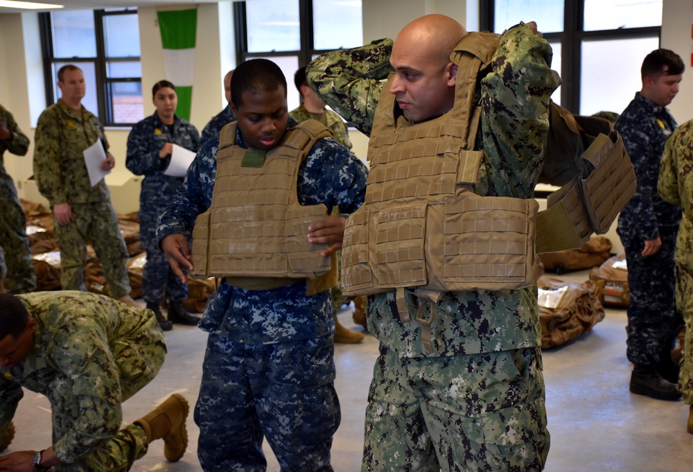 Trying On Body Armor