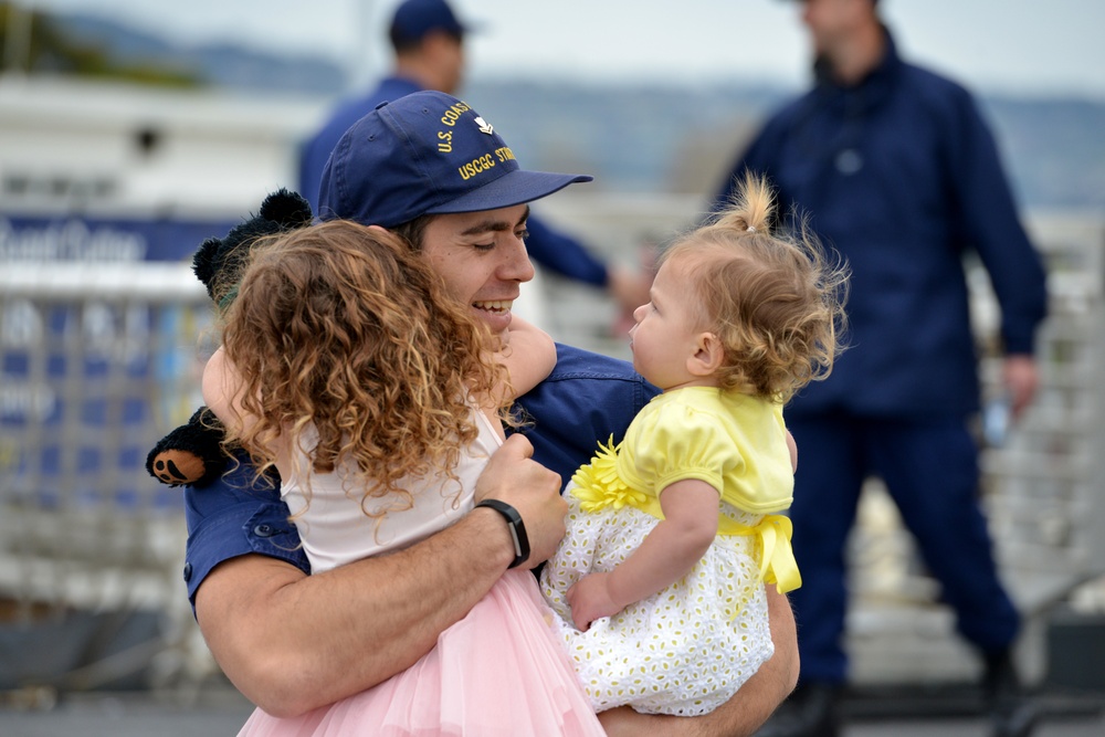 Coast Guard Cutter Stratton returns home following 60-day, multi-mission patrol