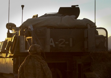 Artillery unit hones in on their target