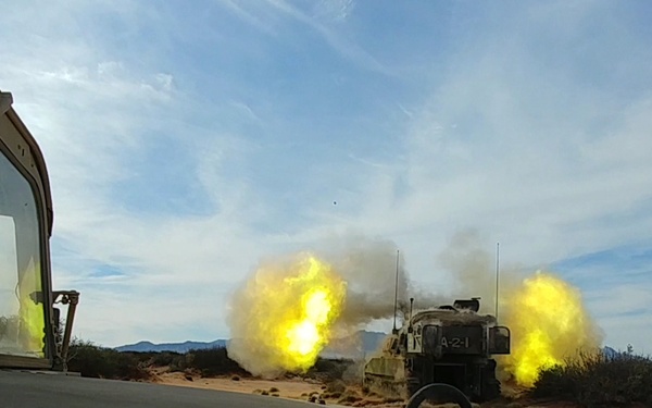 Artillery unit hones in on their target