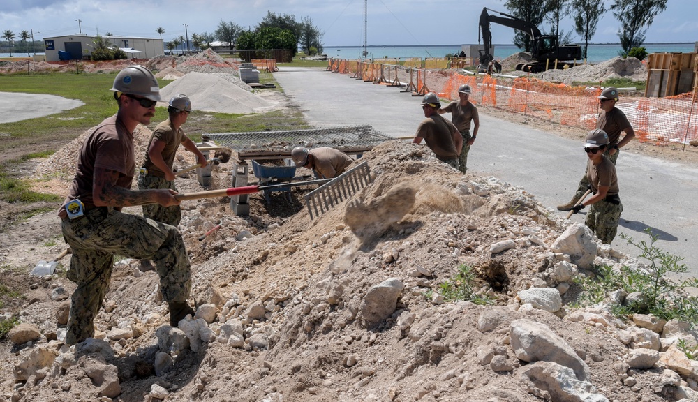 NMCB 11 Prepares Foundation at Polaris Point
