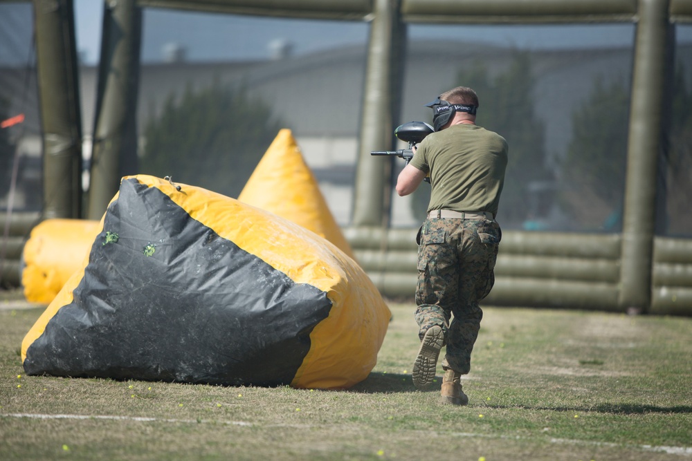 US Marines try out new MCAS Iwakuni paintball arena