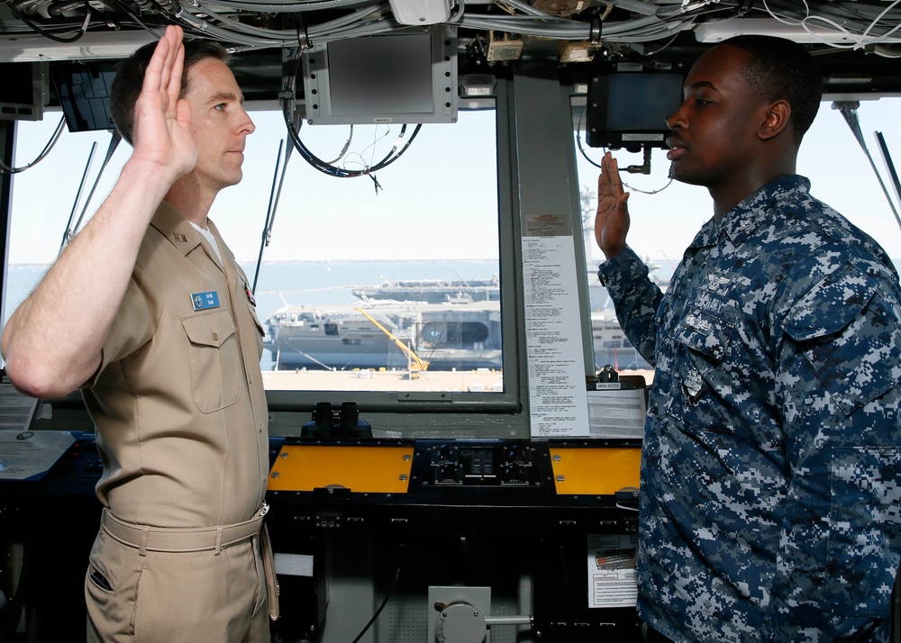 ABE2 MISSICK REENLISTMENT