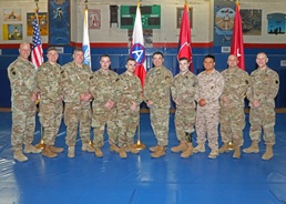 Wounded Warriors share stories, strength with Task Force Spartan soldiers