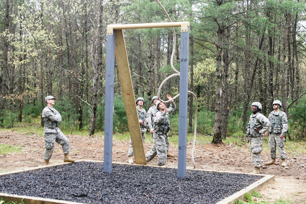 757th Transportation Battalion Soldiers complete obstacle course training in 2015 at Fort McCoy