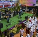 U.S. Pacific Fleet Band plays at a nursing school in Bengkulu, Indonesia.