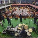 U.S. Pacific Fleet Band plays at a nursing school in Bengkulu, Indonesia.