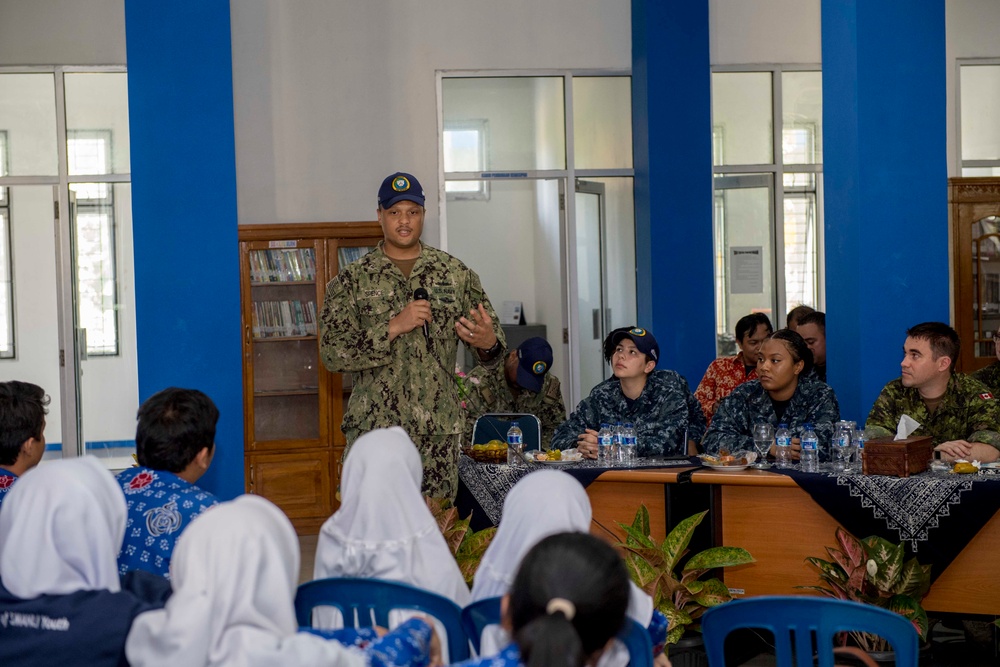 USNS Mercy service members talk about the importance of reading during PP18