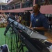 U.S. Pacific Fleet Band plays at a nursing school in Bengkulu, Indonesia.