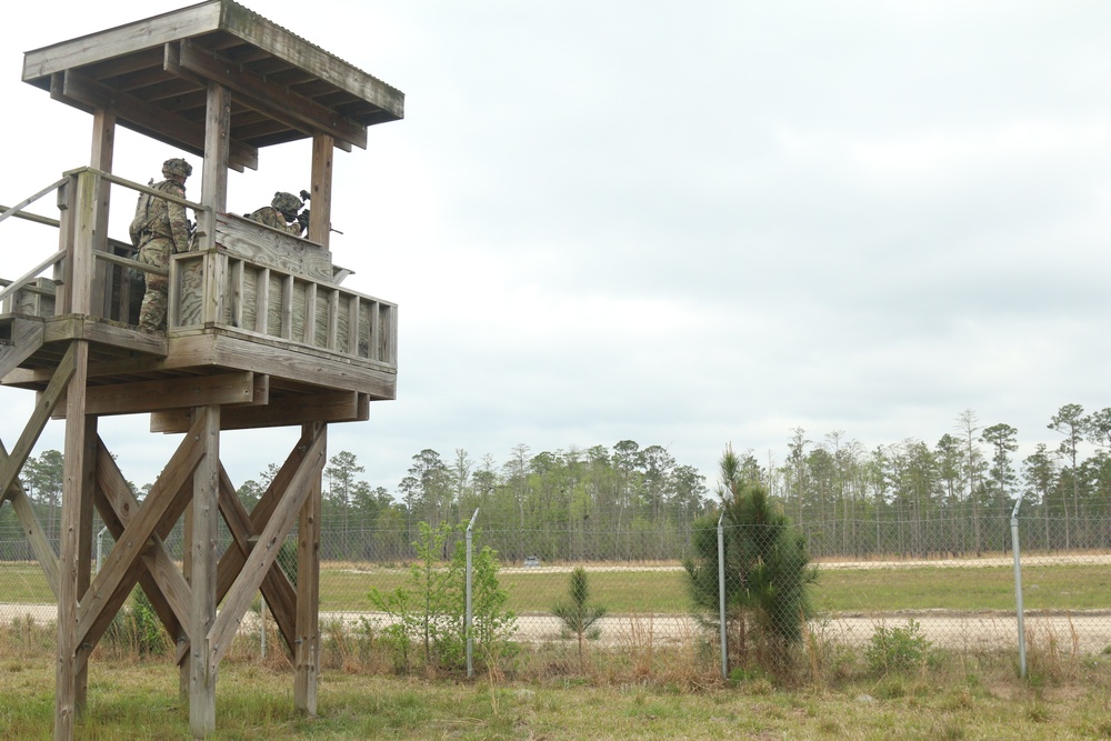 Logistics Soldiers’ tactical skills put to action in base-defense live fire exercise