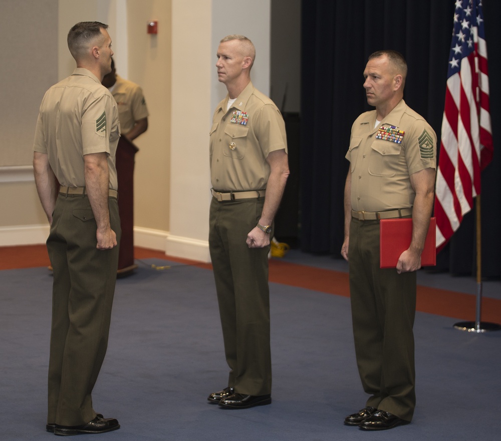 Color Sergeant of the Marine Corps Relief and Appointment Ceremony