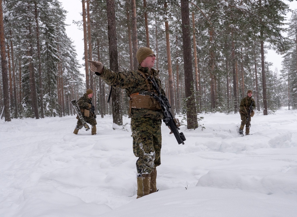 Marines conduct Immediate Action Drills during Winter Sun 18