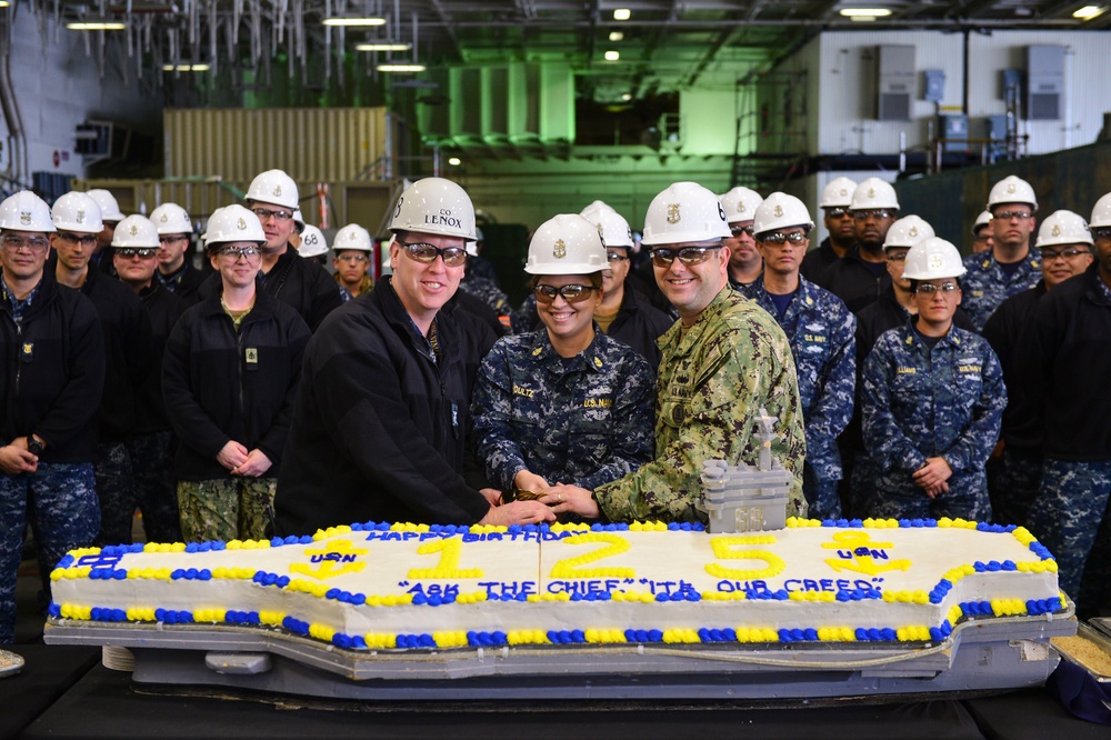 Nimitz Celebrates Chief Petty Officer's Birthday